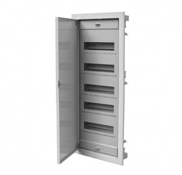 Rozdzielnica podtynkowa 5x12MOD z met.drzwiami