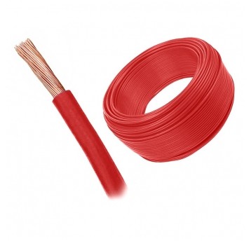 RS Przewód 2,5mm na wysokie temp. czerwony 1mb