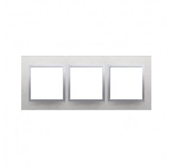 Simon 54 Nature Ramka potrójna metalowa satynowy