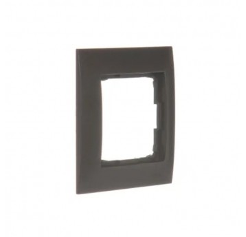 Simon 54 Ramka pojedyncza brąz mat