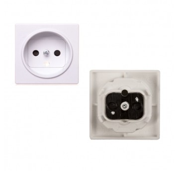 Simon 82 Pokrywa gniazda poj. z/u IP20 biała