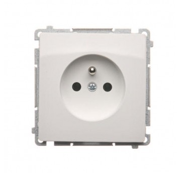 Simon Basic Gniazdo pojedyncze z/u białe