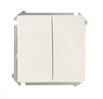 Simon Basic Łącznik schodowy podwójny biały