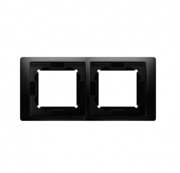 Simon Basic Neos Ramka podwójna czarna IP44