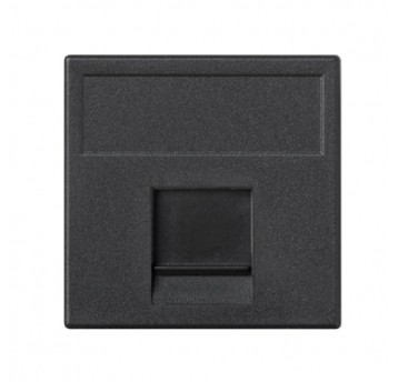 Simon Connect Płytka K45 1xRJ K76/14 czarny