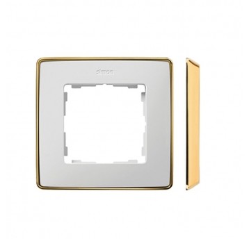Simon Detail 82 Ramka poj.-met. podst. złota