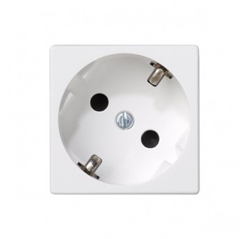 Simon Gniazdo K45 z schuko 16A czysta biel