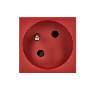Simon Gniazdo poj. K45 DATA SCHUKO 16A czerwony
