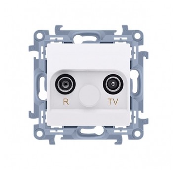 Simon10 Gniazdo RTV końcowe 1DB białe