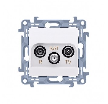 Simon10 Gniazdo RTV-SAT końcowe 1DB białe