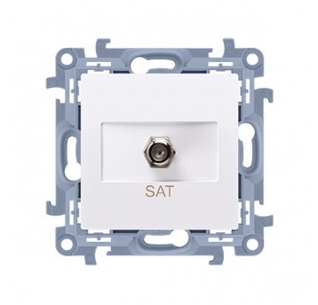 Simon10 Gniazdo TV Typ F Biały