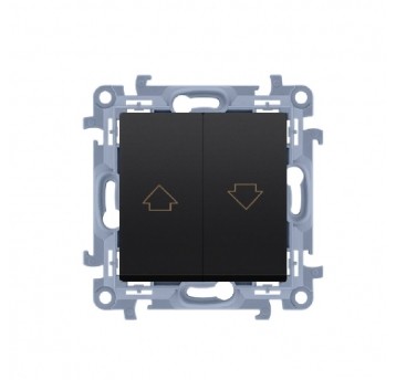 Simon10 Łącznik żaluzjowy 10A IP20 czarny mat