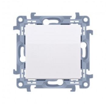 Simon10 przycisk poj. zwierny bez pikt. 10AX biały