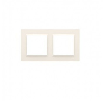 Simon10 Ramka podwójna kremowa