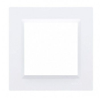 Simon10 Ramka pojedyńcza biała