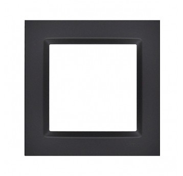 Simon10 Ramka pojedyncza czarny matowy