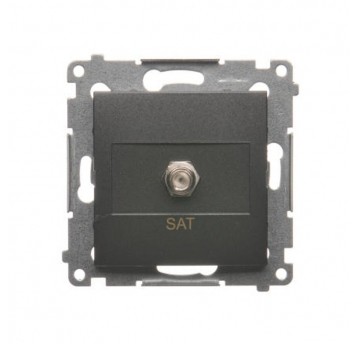 Simon54 gniazdo antenowe sat poj. moduł antracyt