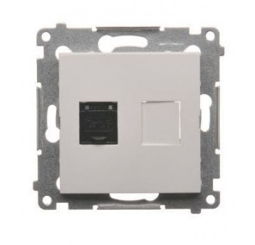 Simon54 Gniazdo komputerowe poj. RJ45 kat6 biały
