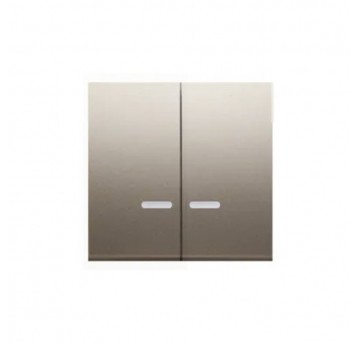 Simon54 Klawisz podwójny do łacznika złoty mat