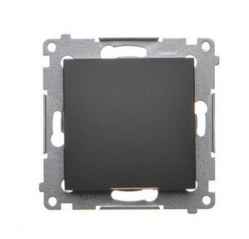 Simon54 Łącznik jednobiegunowy czarny mat