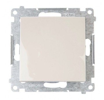 Simon54 Łącznik jednobiegunowy kremowy