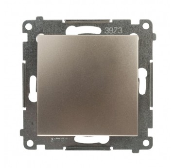 Simon54 Łącznik jednobiegunowy złoty mat