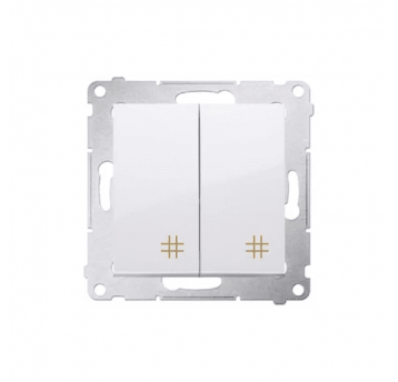 Simon54 Łącznik krzyżowy podwójny biały