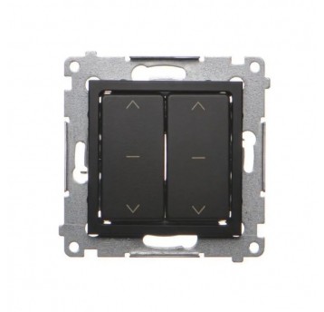 Simon54 Łącznik roletowy podwójny czarny mat