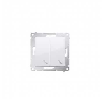 Simon54 Łącznik schodowy podwójny biały