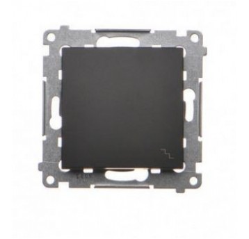 Simon54 Łącznik schodowy podwójny podśw.czarny mat