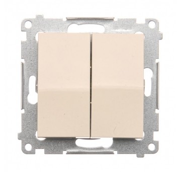 Simon54 Łącznik świecznikowy kremowy podwójny