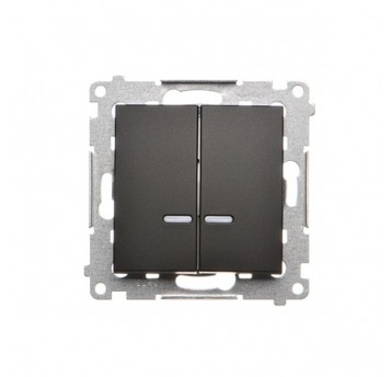 Simon54 Łącznik świecznikowy z podśw.LED biały