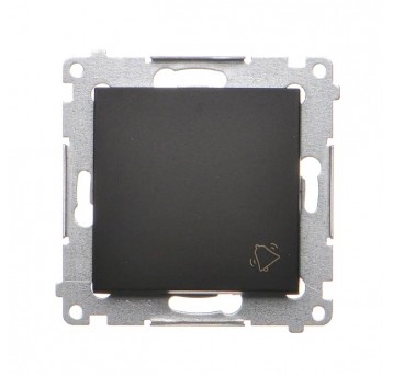 Simon54 Przycisk dzwonek czarny mat