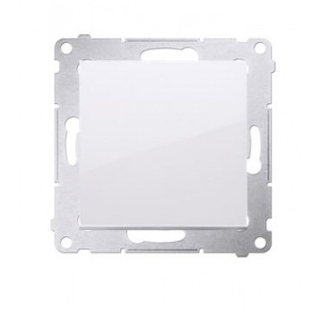 Simon54 Przycisk pojedyńczy zwierny biały