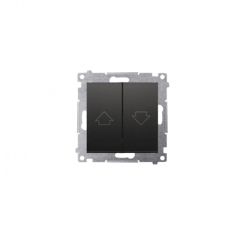 Simon54 Przycisk żaluzjowy czarny mat