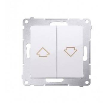 Simon54 Przycisk żaluzjowy roletowy biały