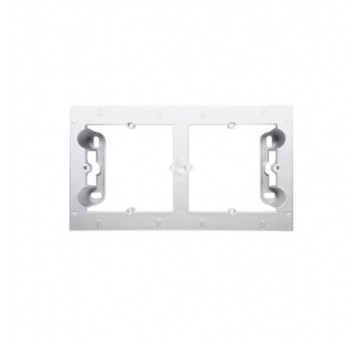 Simon54 Puszka natynkowa podwójna kremowa