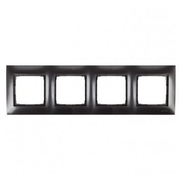 Simon54 Ramka poczwórna antracyt 4 pola