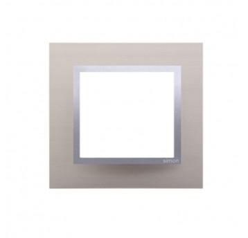 Simon54 Ramka pojedyńcza metalowa satynowy blask