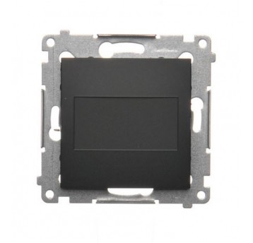 Simon54 Zaślepka ramki czarny mat