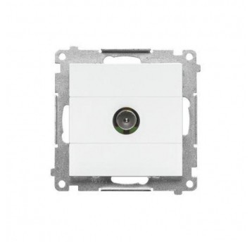 Simon55 Gniazdo antenowe TV pojedyncze Biały mat