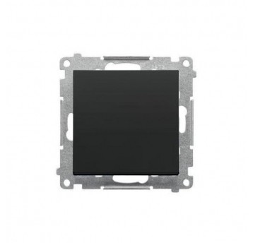 Simon55 łącznik jednobiegunowy czarny mat