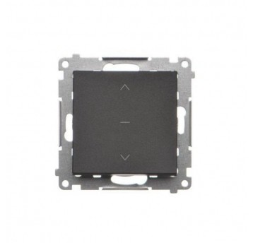 Simon55 Łącznik roletowy 1-0-2 10A 250V czarny mat