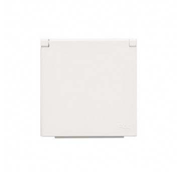 Simon55 Pokrywa gniazda poj. z klapka Biały mat