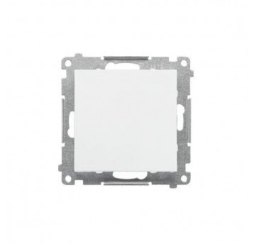 Simon55 przycisk poj. zwierny bez pikto biały mat