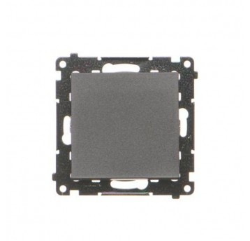 Simon55 przycisk poj. zwierny bez pikto czarny mat