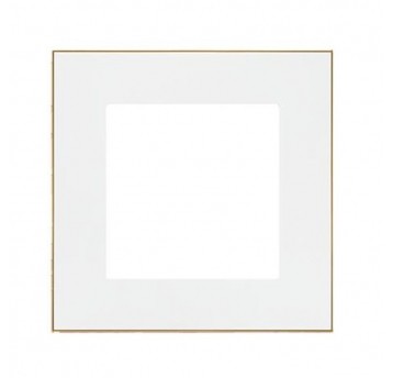 Simon55 Ramka 1-krotn DUO biała/złota TRD1.166/111