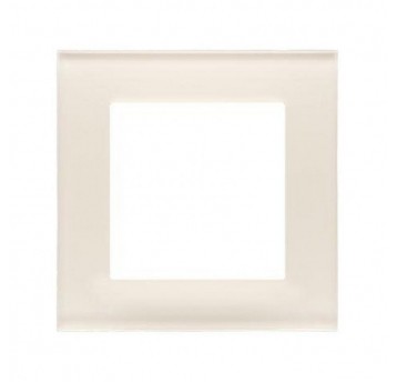 Simon55 Ramka 1-krotna Nature Szkło mrożone kremow