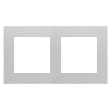 Simon55 Ramka 2-krotna LINE Aluminium mat TR2/143