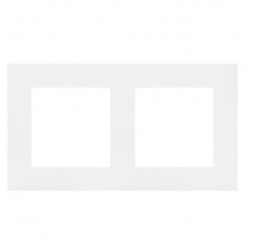 Simon55 Ramka 2-krotna LINE Biały mat TR2/111